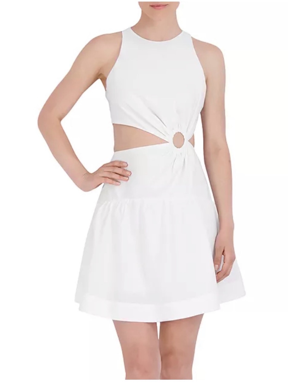 BCBGMAXAZRIA Day Cutout Sleeveless Mini Dress